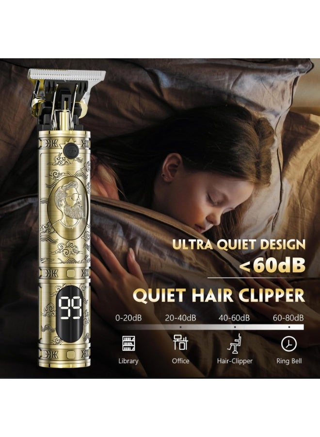 general Trimmer Hair Clippers for Men, Professional T-Blade Trimmer Cordless Rechargeable Hair Edgers Clippers Electric Beard Shaver with LED Display - Image 2